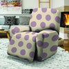 Cream And Brown Polka Dot Recliner Cover-grizzshop