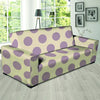 Cream And Brown Polka Dot Sofa Cover-grizzshop