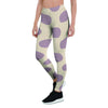 Cream And Brown Polka Dot Women's Leggings-grizzshop