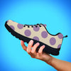 Cream And Brown Polka Dot Women's Sneakers-grizzshop