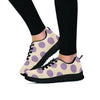 Cream And Brown Polka Dot Women's Sneakers-grizzshop