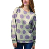 Cream And Brown Polka Dot Women's Sweatshirt-grizzshop