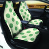 Cream And Emerald Polka Dot Car Seat Covers-grizzshop