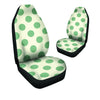 Cream And Emerald Polka Dot Car Seat Covers-grizzshop