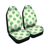 Cream And Emerald Polka Dot Car Seat Covers-grizzshop