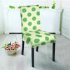 Cream And Emerald Polka Dot Chair Cover-grizzshop