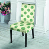 Cream And Emerald Polka Dot Chair Cover-grizzshop