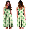 Cream And Emerald Polka Dot Dress-grizzshop