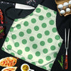 Cream And Emerald Polka Dot Men's Apron-grizzshop