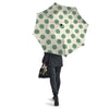 Cream And Emerald Polka Dot Umbrella-grizzshop