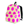 Cream And Pink Polka Dot Backpack-grizzshop