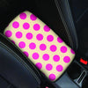 Cream And Pink Polka Dot Car Console Cover-grizzshop