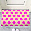 Cream And Pink Polka Dot Door Mat-grizzshop