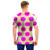 Cream And Pink Polka Dot Men T Shirt-grizzshop