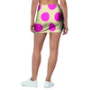 Cream And Pink Polka Dot Mini Skirt-grizzshop