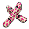 Cream And Pink Polka Dot Muay Thai Shin Guard-grizzshop