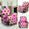 Cream And Pink Polka Dot Recliner Cover-grizzshop