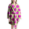 Cream And Pink Polka Dot Women's Robe-grizzshop