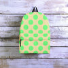 Cream And Teal Polka Dot Backpack-grizzshop