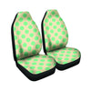 Cream And Teal Polka Dot Car Seat Covers-grizzshop