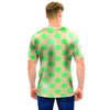 Cream And Teal Polka Dot Men T Shirt-grizzshop