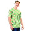 Cream And Teal Polka Dot Men T Shirt-grizzshop