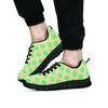 Cream And Teal Polka Dot Men's Sneakers-grizzshop