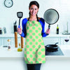 Cream And Teal Polka Dot Women's Apron-grizzshop