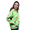 Cream And Teal Polka Dot Women's Hoodie-grizzshop