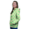 Cream And Teal Polka Dot Women's Hoodie-grizzshop