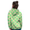 Cream And Teal Polka Dot Women's Hoodie-grizzshop