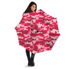 Crimson Camo And Camouflage Print Umbrella-grizzshop