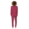 Crimson Paisley Bandana Print Women's Pajamas-grizzshop