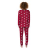 Crimson Paw Print Women's Pajamas-grizzshop