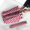 Crimson Wave Striped Print Umbrella-grizzshop