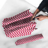 Crimson Zigzag Print Pattern Umbrella-grizzshop