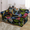 Crochet Koi Fish Lotus Pattern Print Loveseat Cover-grizzshop