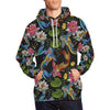 Crochet Koi Fish Lotus Pattern Print Men Pullover Hoodie-grizzshop