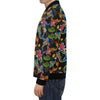 Crochet Koi Fish Lotus Pattern Print Men's Bomber Jacket-grizzshop