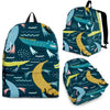 Crocodile Cartoon Pattern Print Backpack-grizzshop