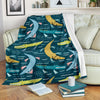 Crocodile Cartoon Pattern Print Blanket-grizzshop