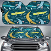 Crocodile Cartoon Pattern Print Car Sun Shade-grizzshop