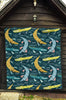 Crocodile Cartoon Pattern Print Quilt-grizzshop