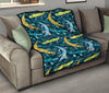 Crocodile Cartoon Pattern Print Quilt-grizzshop