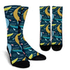 Crocodile Cartoon Pattern Print Unisex Crew Socks-grizzshop