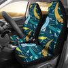 Crocodile Cartoon Pattern Print Universal Fit Car Seat Covers-grizzshop