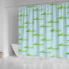 Crocodile Cartoon Print Pattern Bathroom Shower Curtain-grizzshop