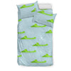 Crocodile Cartoon Print Pattern Duvet Cover Bedding Set-grizzshop