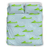 Crocodile Cartoon Print Pattern Duvet Cover Bedding Set-grizzshop