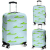 Crocodile Cartoon Print Pattern Luggage Cover Protector-grizzshop